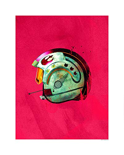 Komar Wandbild | Star Wars Classic Helmets Rebel Pilot | Kinderzimmer, Jugendzimmer, Dekoration, Kunstdruck | ohne Rahmen | WB094-40x50 | Größe: 40 x 50 cm (Breite x Höhe) von Komar