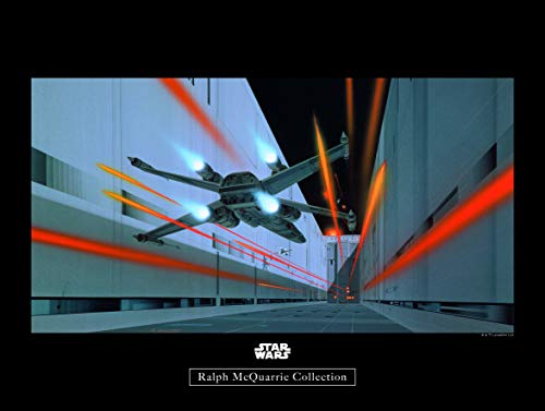 Komar Wandbild | Star Wars Classic RMQ Death Star Trench | Kinderzimmer, Jugendzimmer, Dekoration, Kunstdruck | ohne Rahmen | WB134-40x30 | Größe: 40 x 30 cm (Breite x Höhe) von Komar