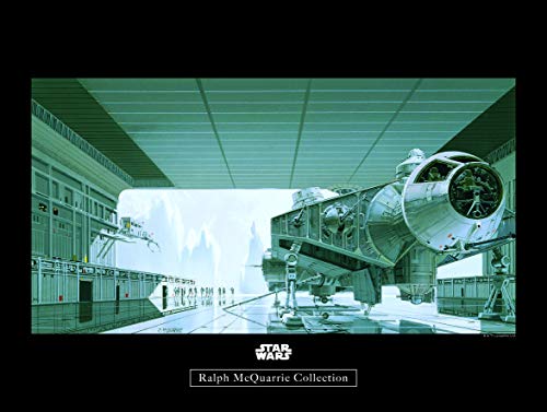 Komar Wandbild | Star Wars Classic RMQ Hangar Shuttle | Kinderzimmer, Jugendzimmer, Dekoration, Kunstdruck | ohne Rahmen | WB141-40x30 | Größe: 40 x 30 cm (Breite x Höhe) von Komar
