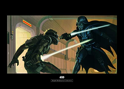 Komar Wandbild | Star Wars Classic RMQ Vader Luke Hallway | Kinderzimmer, Jugendzimmer, Dekoration, Kunstdruck | ohne Rahmen | WB161-70x50 | Größe: 70 x 50 cm (Breite x Höhe) von Komar