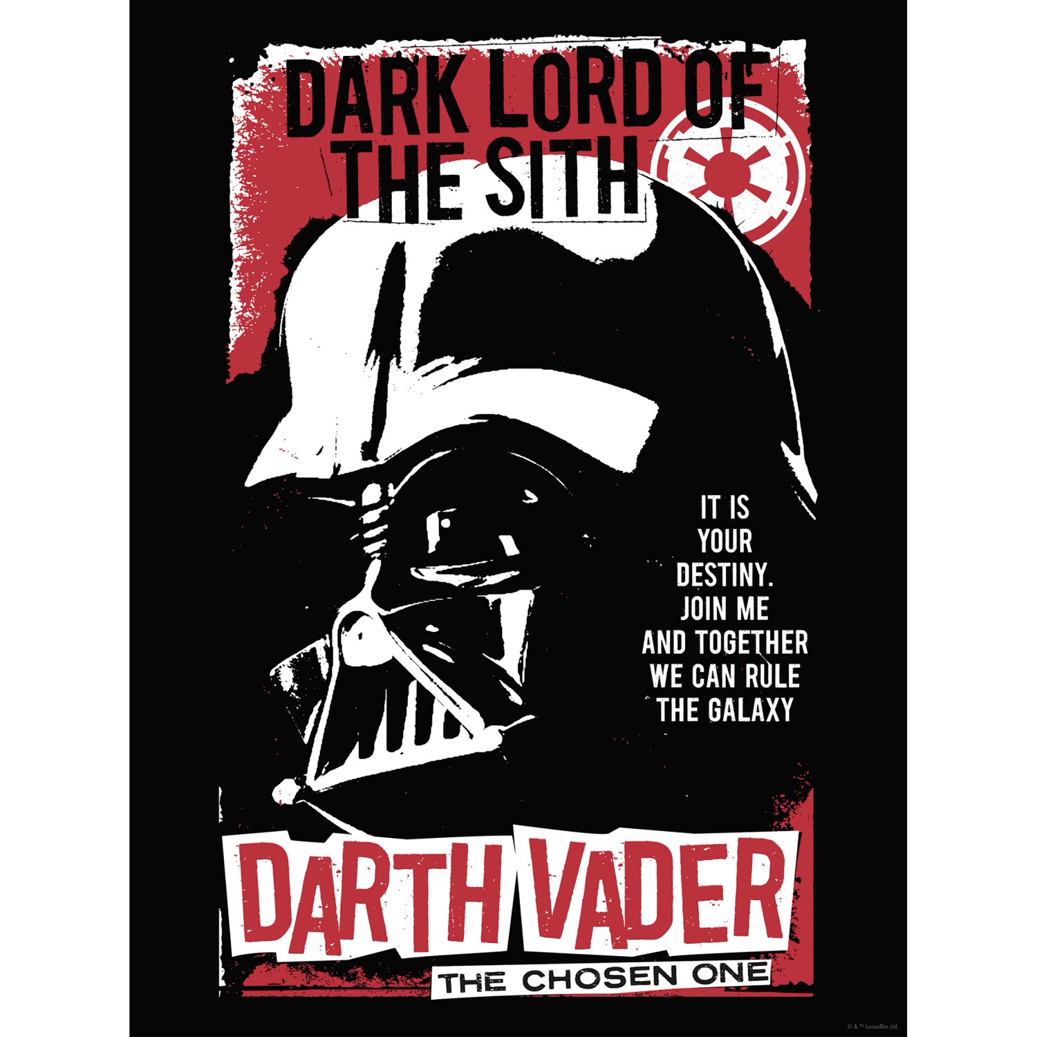 Komar Wandbild Star Wars Darth Vader The Chosen One 30 cm x 40 cm Rot Komar Wandbild Star Wars Darth Vader The Chosen One 30 cm x 40 cm Rot von Komar