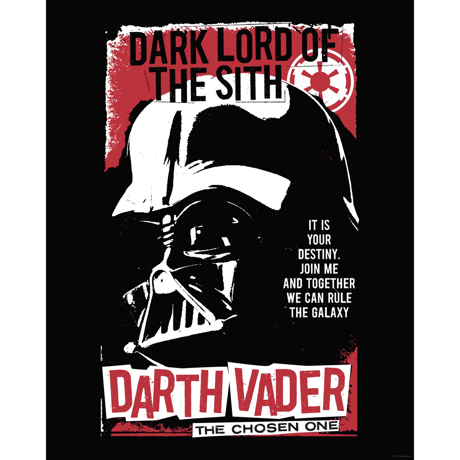 Komar Wandbild Star Wars Darth Vader The Chosen One 40 cm x 50 cm Rot Komar Wandbild Star Wars Darth Vader The Chosen One 40 cm x 50 cm Rot von Komar