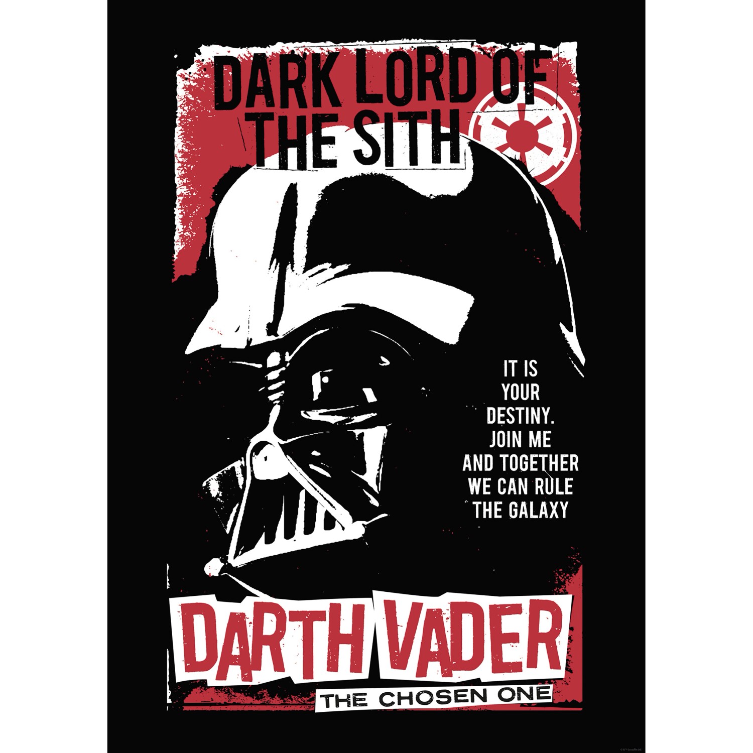 Komar Wandbild Star Wars Darth Vader The Chosen One 50 cm x 70 cm Rot Komar Wandbild Star Wars Darth Vader The Chosen One 50 cm x 70 cm Rot von Komar