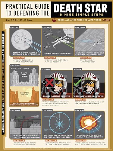 Komar Wandbild- Star Wars Death Star Defeating Guide - Größe 30 x 40 cm - Poster, Kinderzimmer, Dekoration - gerollt ohne Rahmen, Grau von Komar