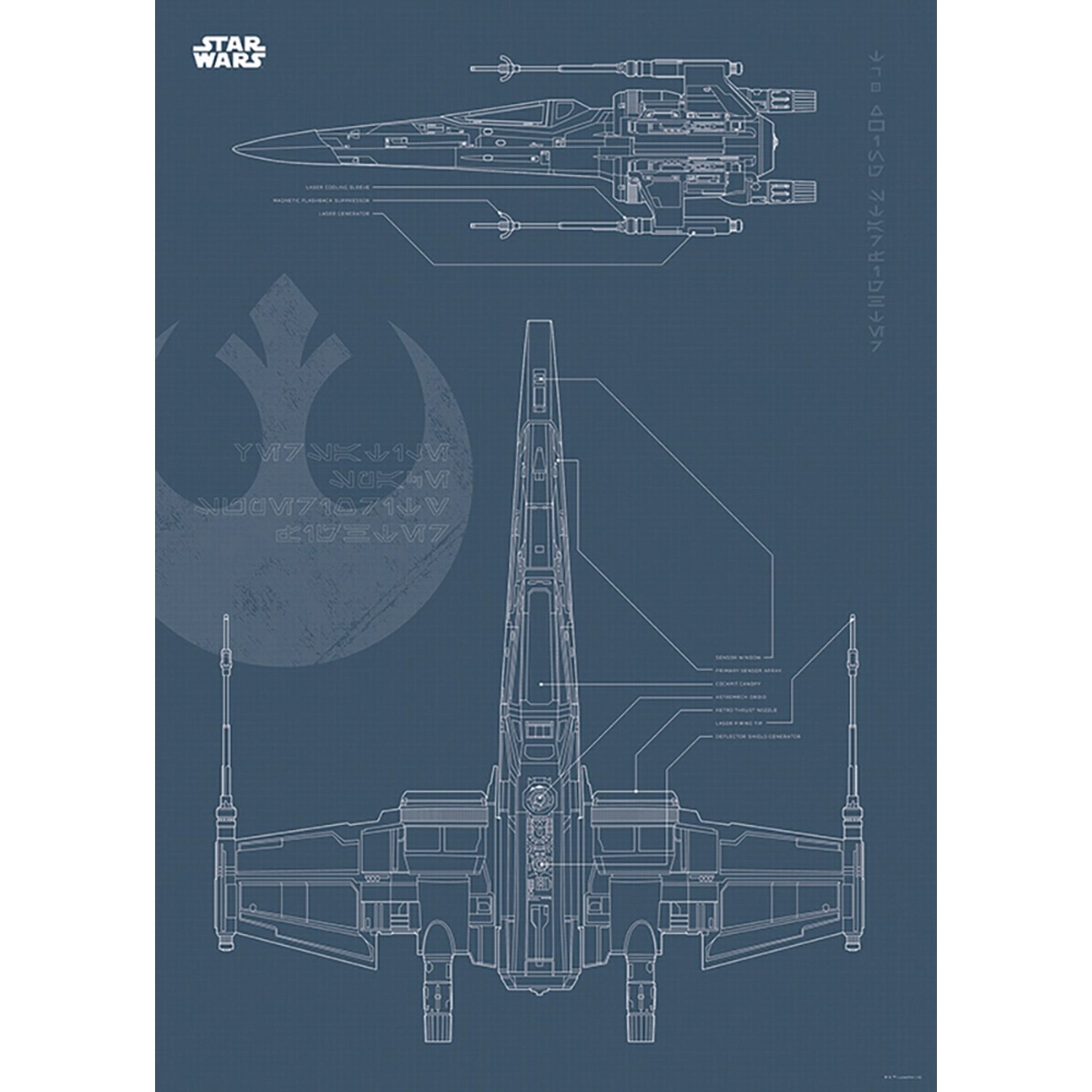 Komar Wandbild Star Wars X-Wing 50 x 70 cm Komar Wandbild Star Wars X-Wing 50 x 70 cm von Komar