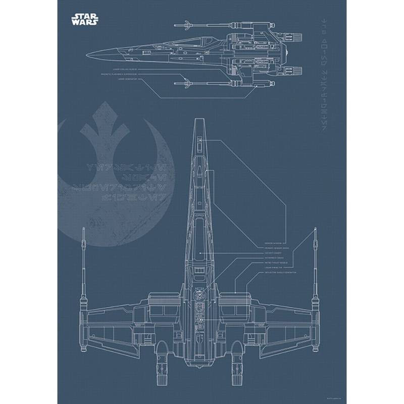Komar Wandbild Star Wars X-Wing 50 x 70 cm von Komar