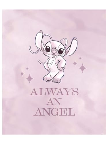 Komar Wandbild- Stitch Always an Angel - Größe 30 x 40 cm - Disney, Wandbild, Kunstdruck, Poster, Kinderzimmer, Rosa Komar Wandbild- Stitch Always an Angel - Größe 30 x 40 cm - Disney, Wandbild, Kunstdruck, Poster, Kinderzimmer, Rosa von Komar