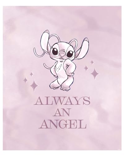 Komar Wandbild- Stitch Always an Angel - Größe 40 x 50 cm - Disney, Wandbild, Kunstdruck, Poster, Kinderzimmer, Rosa Komar Wandbild- Stitch Always an Angel - Größe 40 x 50 cm - Disney, Wandbild, Kunstdruck, Poster, Kinderzimmer, Rosa von Komar
