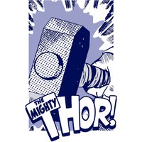 Komar Wandbild "Thor Mjölnir", (1 St.), Deutsches Premium-Poster Fotopapier mit seidenmatter Oberfläche und hoher Lichtbeständigkeit. Für fotorealistische Drucke mit gestochen scharfen Details und hervorragender Farbbrillanz. von Komar
