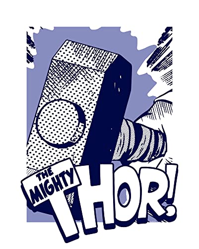 Komar Wandbild - Thor Mjölnir - Größe: 40 x 50 cm - Marvel, Kinderzimmer, Wandgestaltung, Bild von Komar