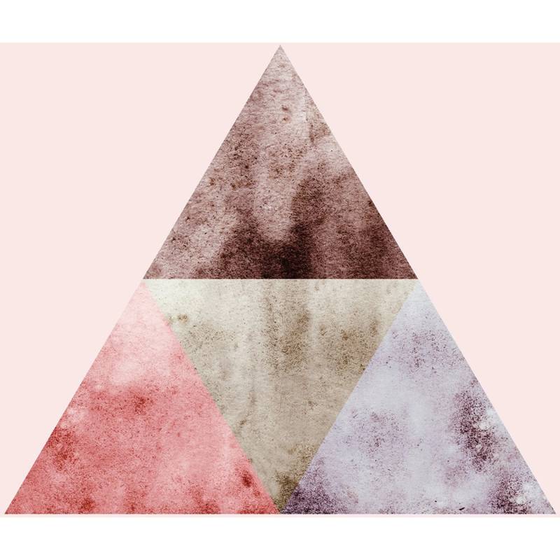 Komar Wandbild Triangles Top Red 30 x 40 cm von Komar