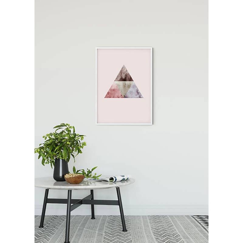 Komar Wandbild Triangles Top Red 50 x 70 cm von Komar