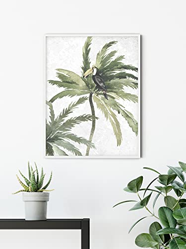 Komar Wandbild - Tropical Toucan - Größe: 40 x 50 cm - Poster, Kunstdruck, Dekoration, Wohnzimmer, Schlafzimmer (ohne Rahmen) von Komar