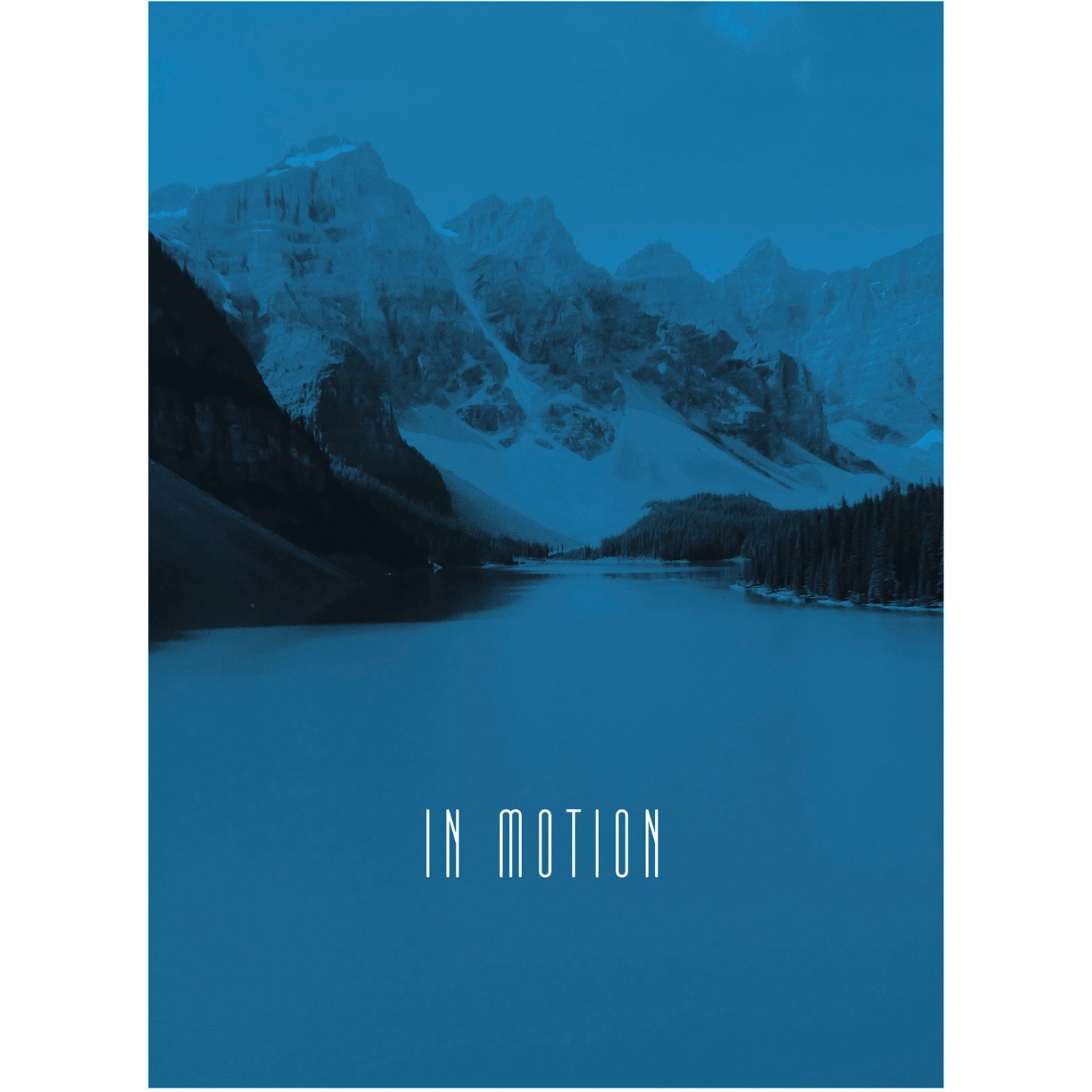Komar Wandbild Word Lake Blue 30 x 40 cm von Komar