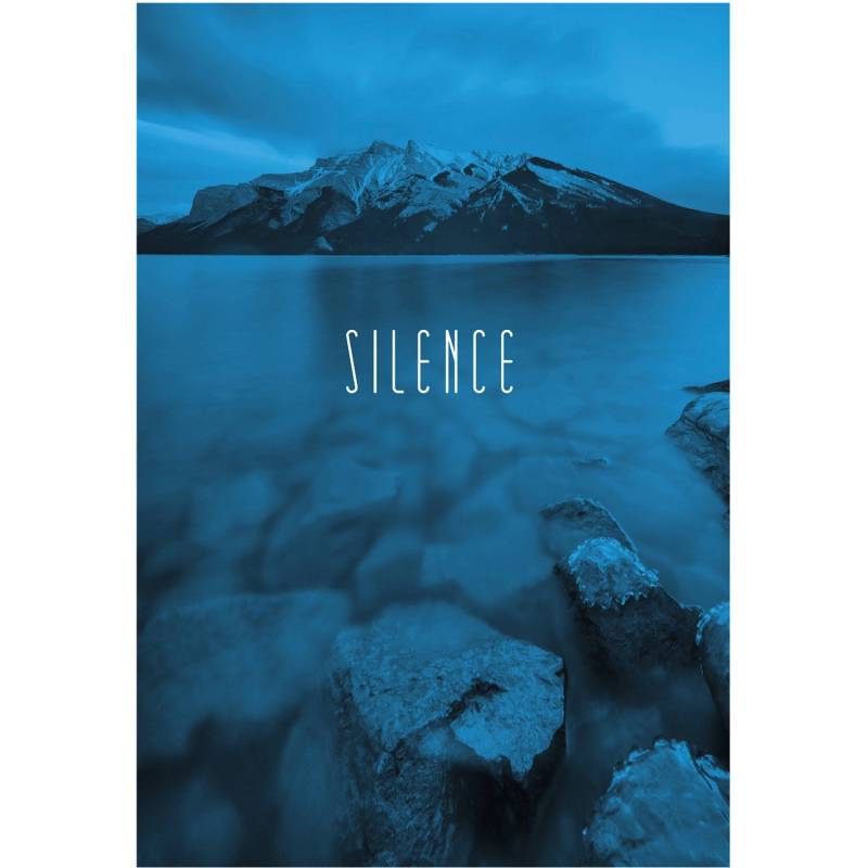 Komar Wandbild Word Lake Blue 50 x 70 cm von Komar
