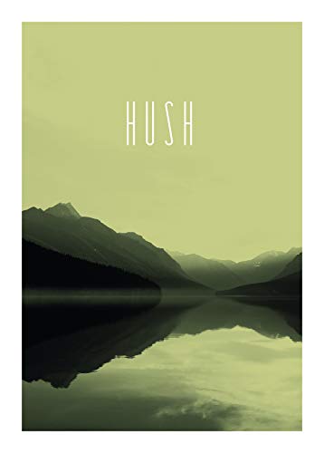 Komar Wandbild | Word Lake Hush Sand | Poster, Bild, Wohnzimmer, Schlafzimmer, Dekoration, Kunstdruck | ohne Rahmen | P088B-50x70 | Größe: 50 x 70 cm (Breite x Höhe) von Komar