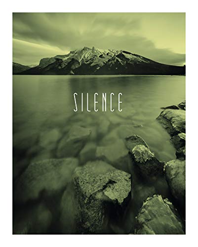 Komar Wandbild | Word Lake Silence Sand | Poster, Bild, Wohnzimmer, Schlafzimmer, Dekoration, Kunstdruck | ohne Rahmen | P085B-40x50 | Größe: 40 x 50 cm (Breite x Höhe) von Komar