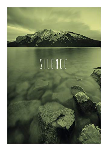 Komar Wandbild | Word Lake Silence Sand | Poster, Bild, Wohnzimmer, Schlafzimmer, Dekoration, Kunstdruck | ohne Rahmen | P085B-50x70 | Größe: 50 x 70 cm (Breite x Höhe) von Komar