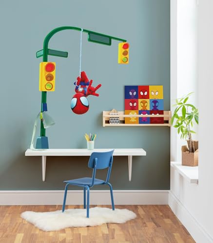 Komar Wandtattoo - Spidey and His Amazing Friends Lamp Swing - Größe 50 x 70 cm - Marvel, Wandsticker, Kinderzimmer, Aufkleber, Bunt Komar Wandtattoo - Spidey and His Amazing Friends Lamp Swing - Größe 50 x 70 cm - Marvel, Wandsticker, Kinderzimmer, Aufkleber, Bunt von Komar