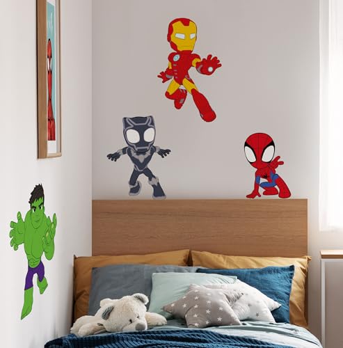 Komar Wandtattoo - Spidey and His Amazing Friends Power Group - Größe 50 x 70 cm - Marvel, Wandsticker, Kinderzimmer, Aufkleber, Bunt Komar Wandtattoo - Spidey and His Amazing Friends Power Group - Größe 50 x 70 cm - Marvel, Wandsticker, Kinderzimmer, Aufkleber, Bunt von Komar
