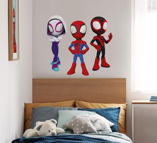 Komar Wandtattoo - Spidey and His Amazing Friends Trio - Größe 50 x 70 cm - Marvel, Wandsticker, Kinderzimmer, Aufkleber, Bunt Komar Wandtattoo - Spidey and His Amazing Friends Trio - Größe 50 x 70 cm - Marvel, Wandsticker, Kinderzimmer, Aufkleber, Bunt von Komar