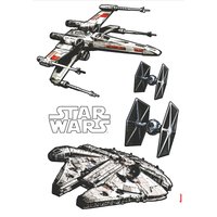 Komar Wandtattoo "Star Wars Spaceships", (5 St.) von Komar