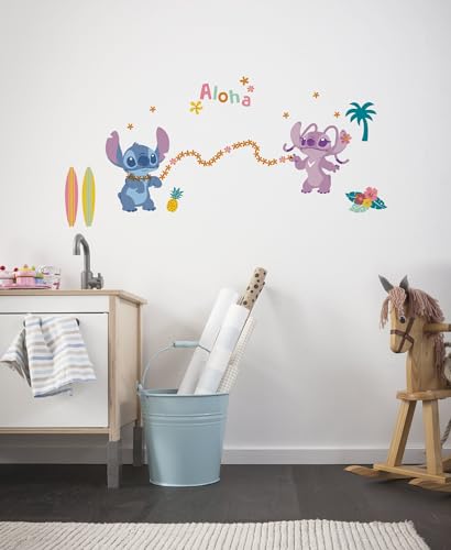 Komar Wandtattoo - Stitch Aloha - Größe 50 x 70 cm - Disney, Wandsticker, Kinderzimmer, Aufkleber, Bunt Komar Wandtattoo - Stitch Aloha - Größe 50 x 70 cm - Disney, Wandsticker, Kinderzimmer, Aufkleber, Bunt von Komar