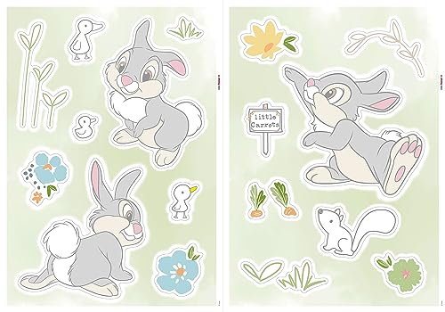 Komar Wandtattoo - Thumper Growing Carrots - Größe 50 x 70 cm, 2 Bogen - Wandsticker, Kinderzimmer von Komar