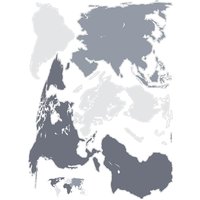 Komar Wandtattoo World  World B/L: ca. 50x70 cm von Komar