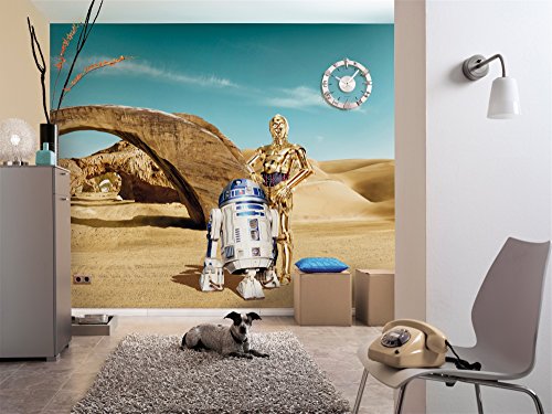 Komar Wars R2D2 & C3PO Wallpaper 8-484 Bunt 368x0.2x254 cm von Komar