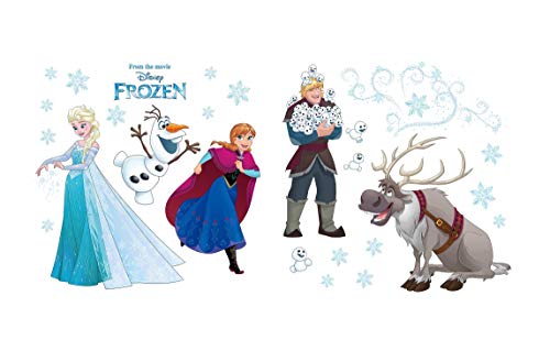 Komar Window-Sticker | Frozen Snowflake | 31 x 31 cm, 2 Bogen | Kinderzimmer, Mädchenzimmer, Fenstersticker, Fensteraufkleber, Wanddeko, Wandbild, Wandtattoo | 16408 von Komar