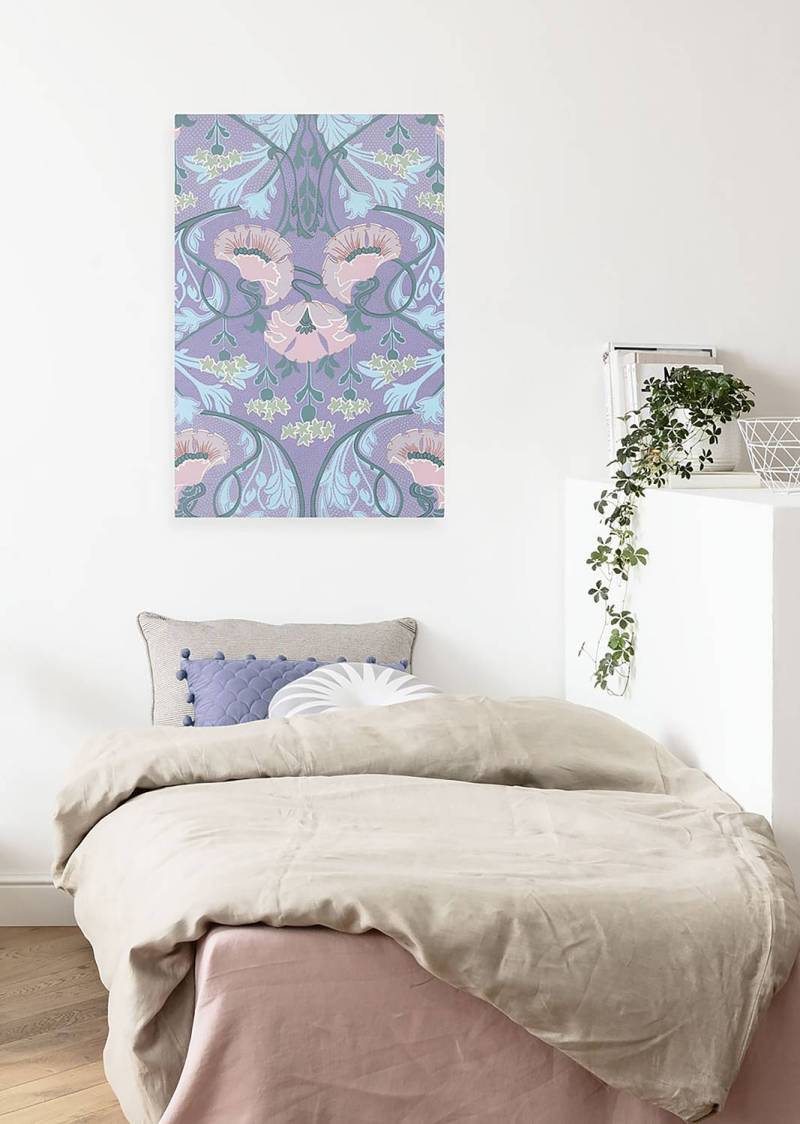 Leinwandbild Mandala Mauve von Komar