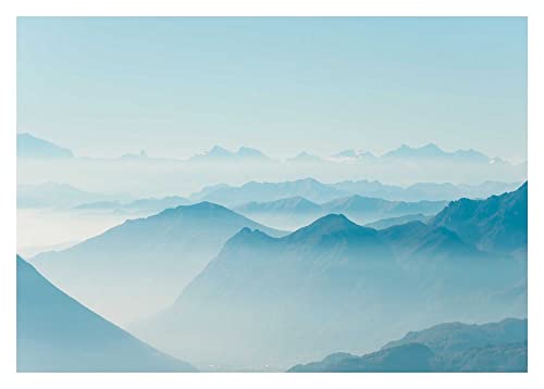 Komar Mountains View - Größe: 70 x 50 cm, Wandbild, Poster, Kunstdruck (ohne Rahmen), PURE Boutique von Komar