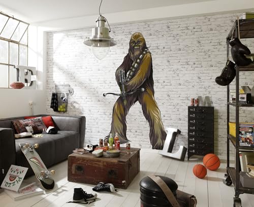 STAR WARS selbstklebende und konturgeschnittene Vlies Fototapete von Komar - Star Wars XXL Chewbacca - Größe: 127 x 200 cm - Wandtattoo, Kinderzimmer, Lebensgröße STAR WARS selbstklebende und konturgeschnittene Vlies Fototapete von Komar - Star Wars XXL Chewbacca - Größe: 127 x 200 cm - Wandtattoo, Kinderzimmer, Lebensgröße von Komar