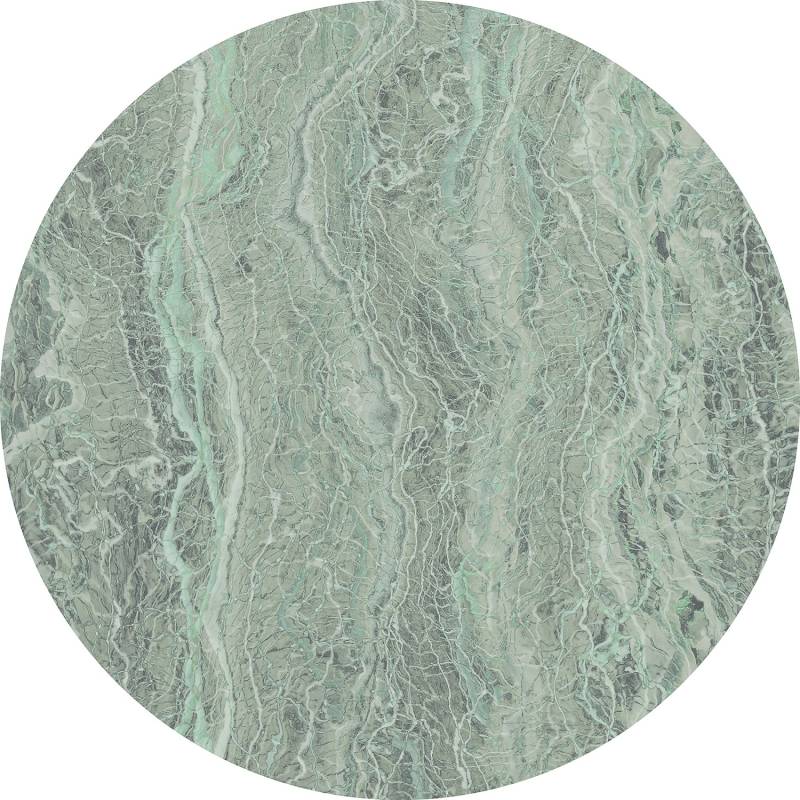 Komar Vlies Fototapete Green Marble Selbstklebend Ø 125 cm von Komar