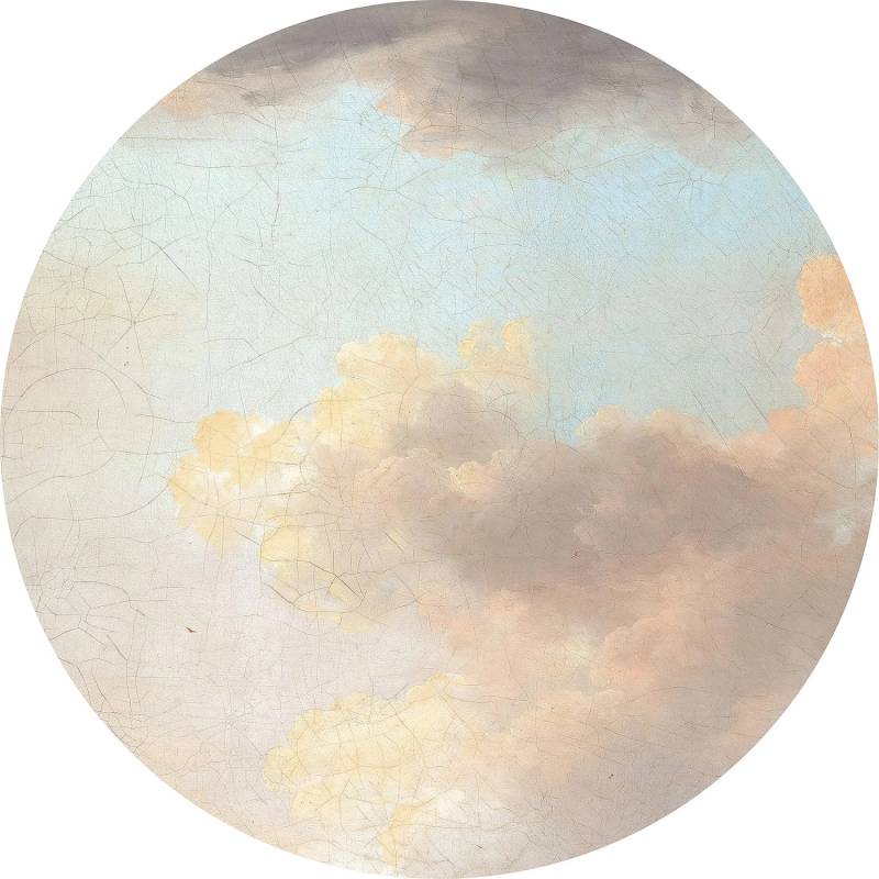 Komar Vlies Fototapete Relic Clouds Selbstklebend Ø 125 cm von Komar