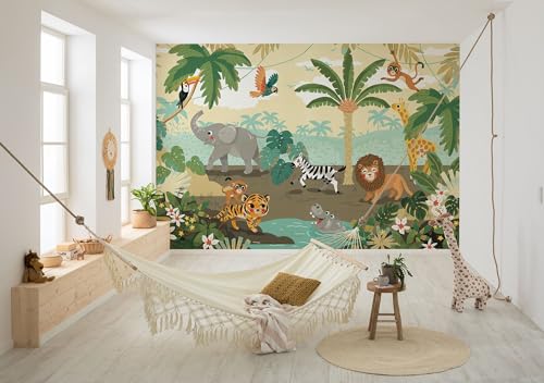 Vlies Fototapete - Baby Safari - Größe 300 x 250 cm - Kinderzimmer, Tapete, Kindertapete, Dschungel, Tiere Vlies Fototapete - Baby Safari - Größe 300 x 250 cm - Kinderzimmer, Tapete, Kindertapete, Dschungel, Tiere von Komar