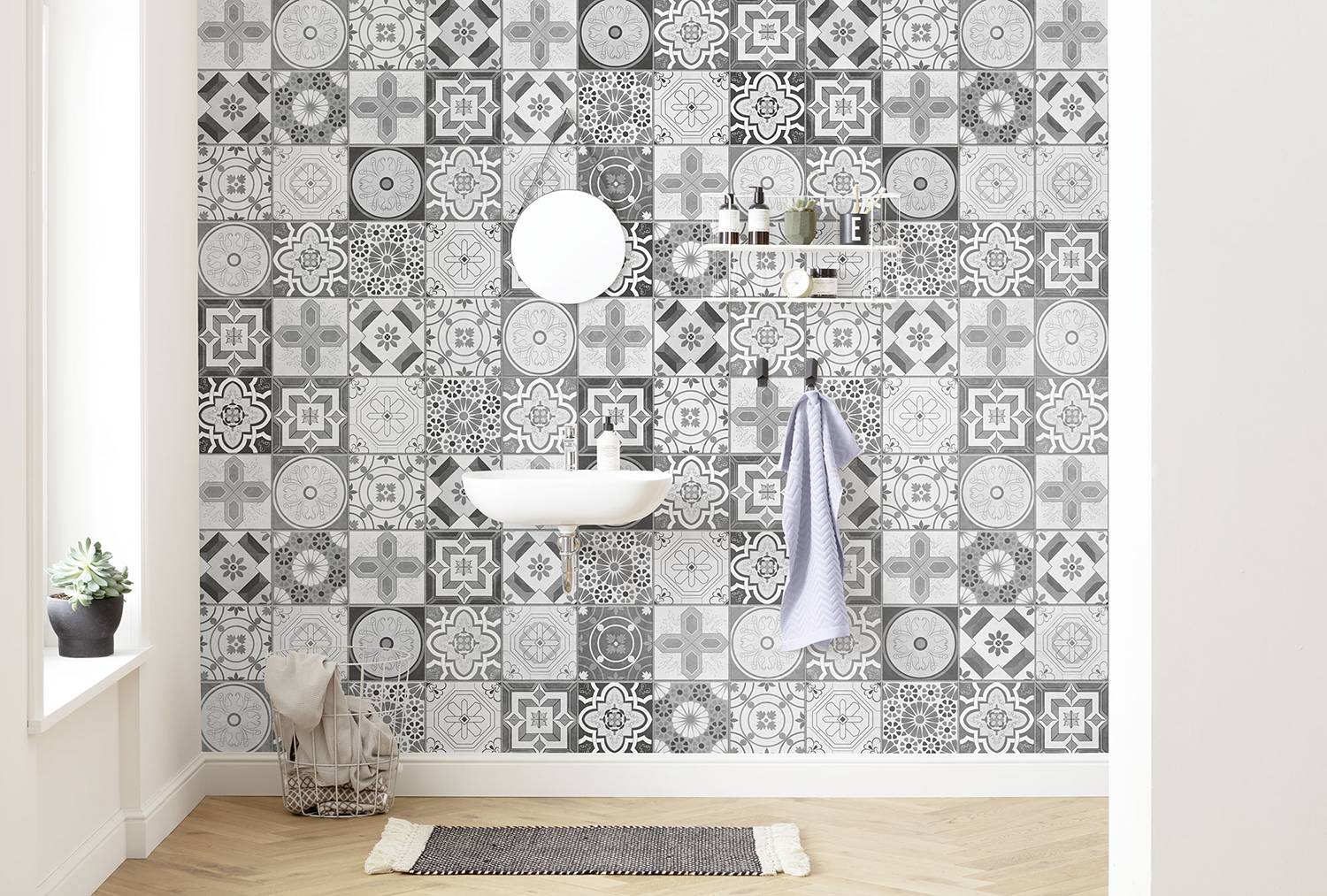 home24 Vlies Fototapete Pattern Porto 400 x 250 x 0cm von home24