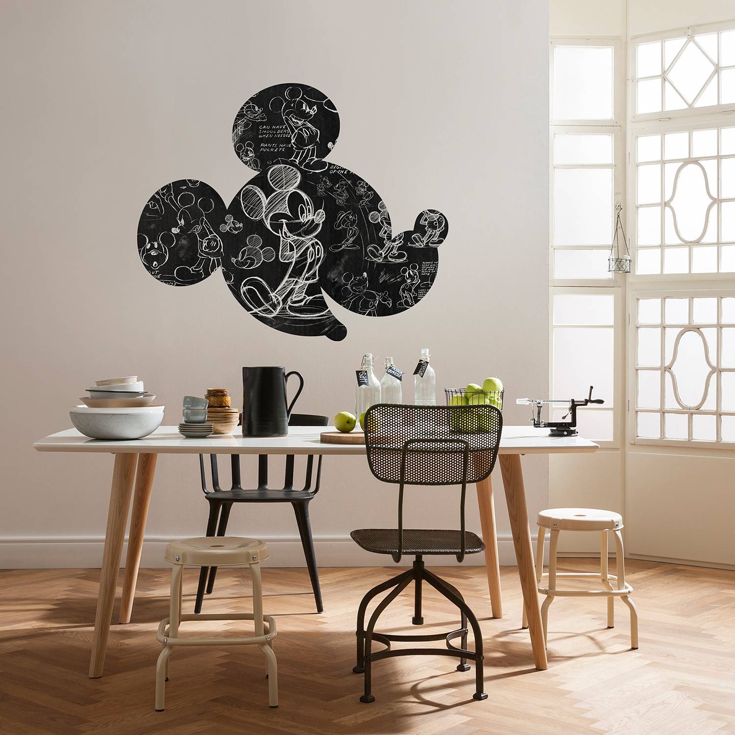 Vliestapete Mickey Head Illustration von Komar