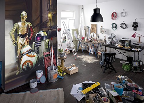 Komar Fototapete STAR WARS Three Droids, 184 x 254 cm, 4 Teile von Komar