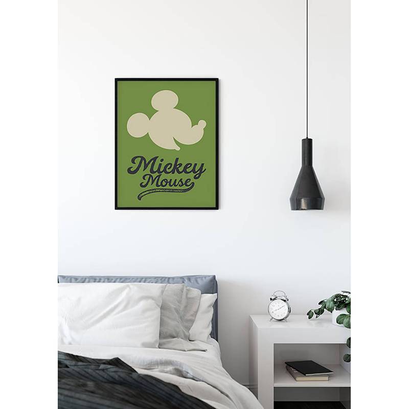 Wandbild Mickey Mouse Green Head von Komar