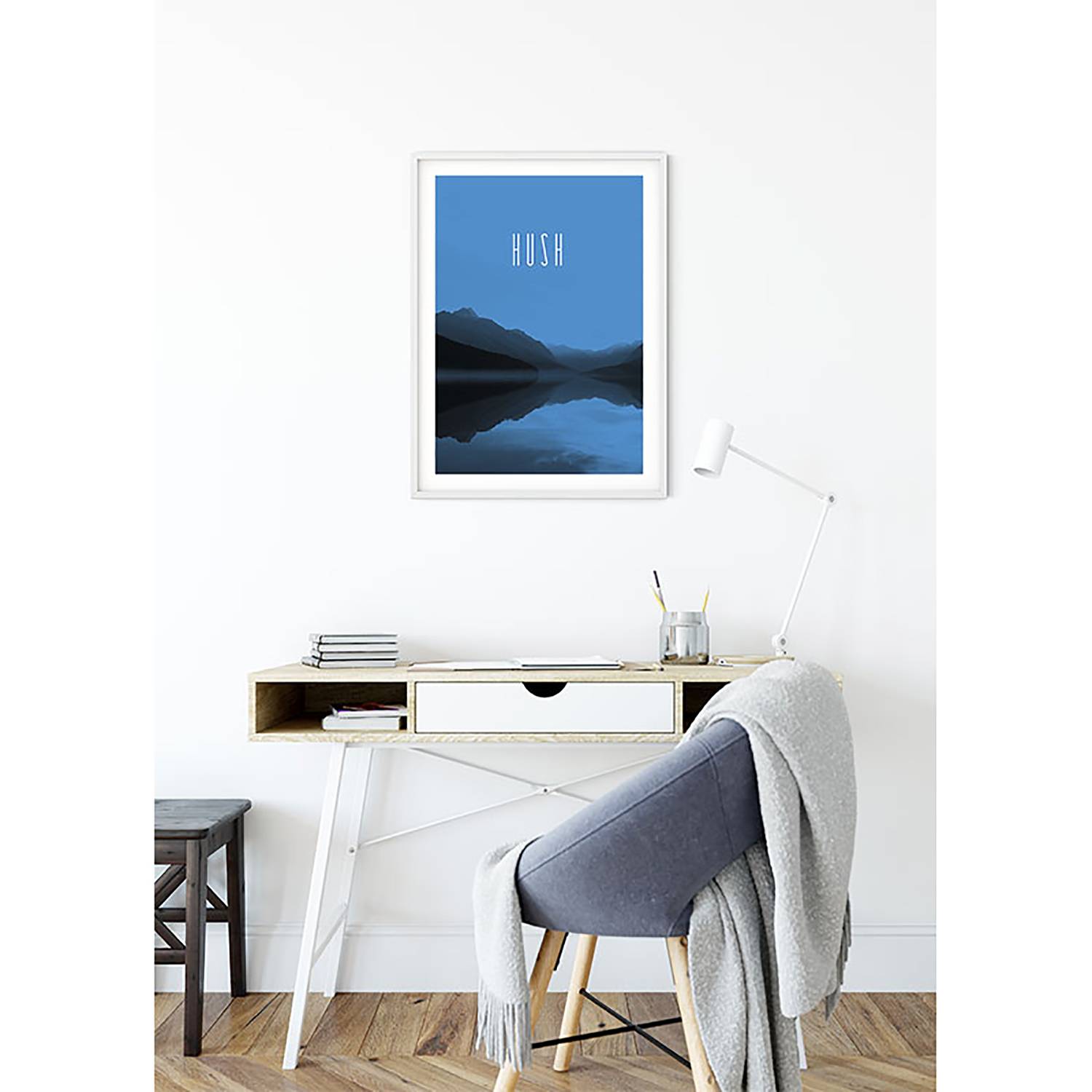 Wandbild Word Lake Hush von Komar