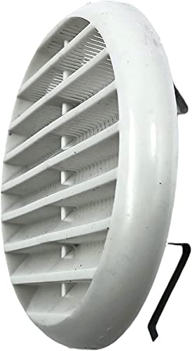 Kombi Kit 2 Lüftungsgitter Kunststoff Verstellbare Feder 150 mm fur Belüftung und Raumbelüftung, Einbau, Insektenschutz, Weiß Rund Kombi Kit 2 Lüftungsgitter Kunststoff Verstellbare Feder 150 mm fur Belüftung und Raumbelüftung, Einbau, Insektenschutz, Weiß Rund von Kombi