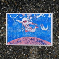 Kosmonaut/Risografie Poster Kosmonaut/Risografie Poster von KombinatHupe