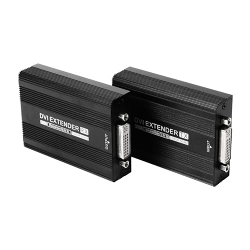 Komdndht DVI1815 150M Netzwerk Extender RJ45 DVI Extender 1080P HD Sender Empfänger Unterstützung POE Netzteil mit EU Stecker von Komdndht