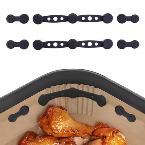 2 Silikon Magnete für Airfryer Backpapier, Praktische Magnete für Heißluftfritteuse, Silikon Airfryer Backpapier Clips Verhindert das Verbrennen von Papier Küchenzubehör 2 Silikon Magnete für Airfryer Backpapier, Praktische Magnete für Heißluftfritteuse, Silikon Airfryer Backpapier Clips Verhindert das Verbrennen von Papier Küchenzubehör von Komergave