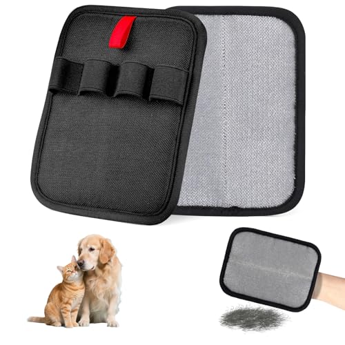 2 PCS Tierhaarentferner Handschuh, Effektiver Pet Hair Remover Glove, Aus Weichem Eva Katzenhandschuh, Pet Grooming Gloves Für Hunde Und Katzen, Entfernt Haare von Komergave