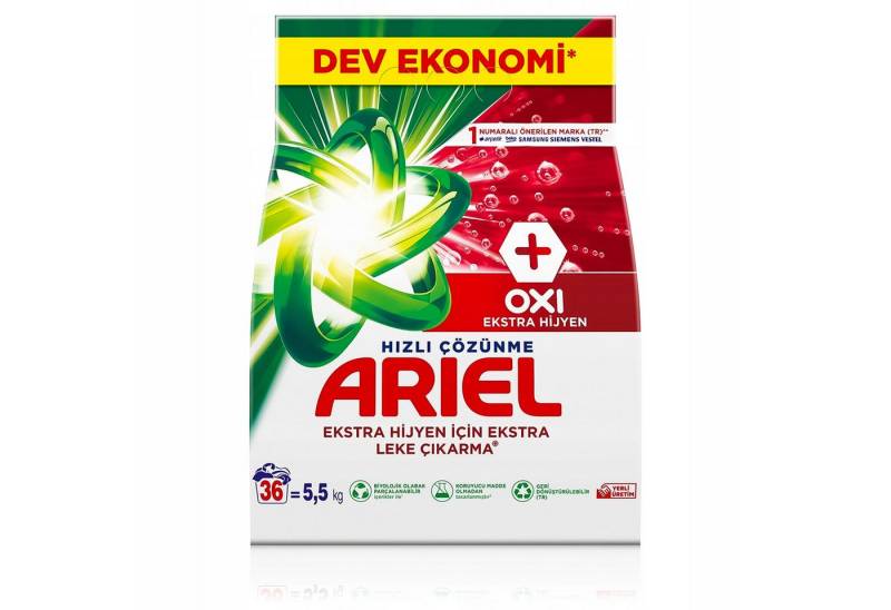 KomfortHome Ariel Ultra Oxi Extra Hygiene 5,5kg Waschpulver Weiß Universal Vollwaschmittel (Pulverwaschmittel Hygienisch Bakterien Sauerstoff Frisch XXL Vorrat, [- Extra Hygiene, Oxi-Technologie, Fleckenentfernung, 5,5kg Vorrat) KomfortHome Ariel Ultra Oxi Extra Hygiene 5,5kg Waschpulver Weiß Universal Vollwaschmittel (Pulverwaschmittel Hygienisch Bakterien Sauerstoff Frisch XXL Vorrat, [- Extra Hygiene, Oxi-Technologie, Fleckenentfernung, 5,5kg Vorrat) von KomfortHome