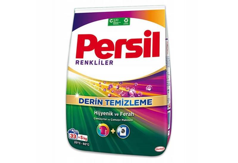 KomfortHome Persil Deep Clean Color 5kg Buntwäsche Waschpulver Farbschutz Pulver Colorwaschmittel (Waschpulver für Buntes Leuchtkraft Fleckentfernung Packung 5 Kg) von KomfortHome