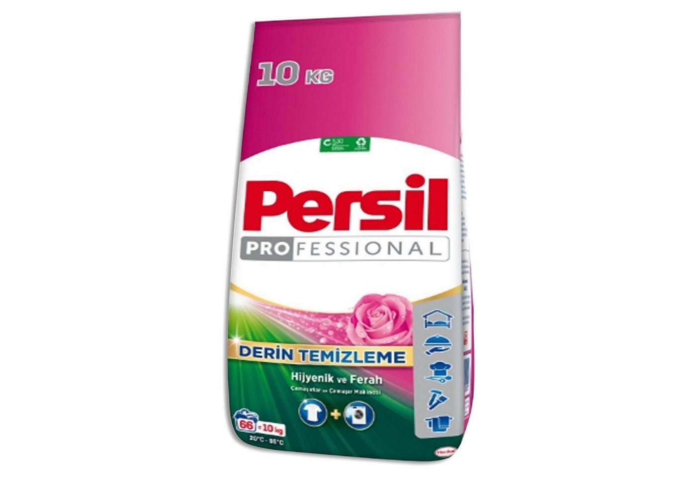 KomfortHome Persil Professional Deep Clean 10kg Waschpulver Weiß Color Rosenduft Vollwaschmittel (Universal Colorwaschmittel Tiefenreinigung XXL Vorratspackung, [- Deep Clean Technologie, Rosenduft, Professional Qualität, 10kg XXL) von KomfortHome